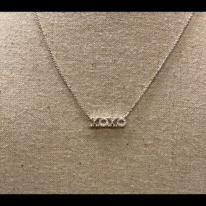 Stella & Dot XOXO necklace - silver